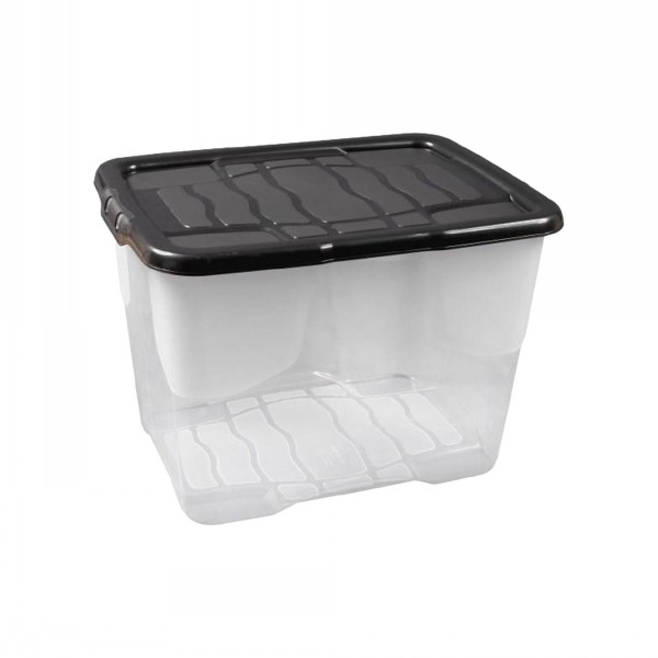 Strata Curve Plastic Storage Box & Lid Size 2 (24 Litre) 3JC